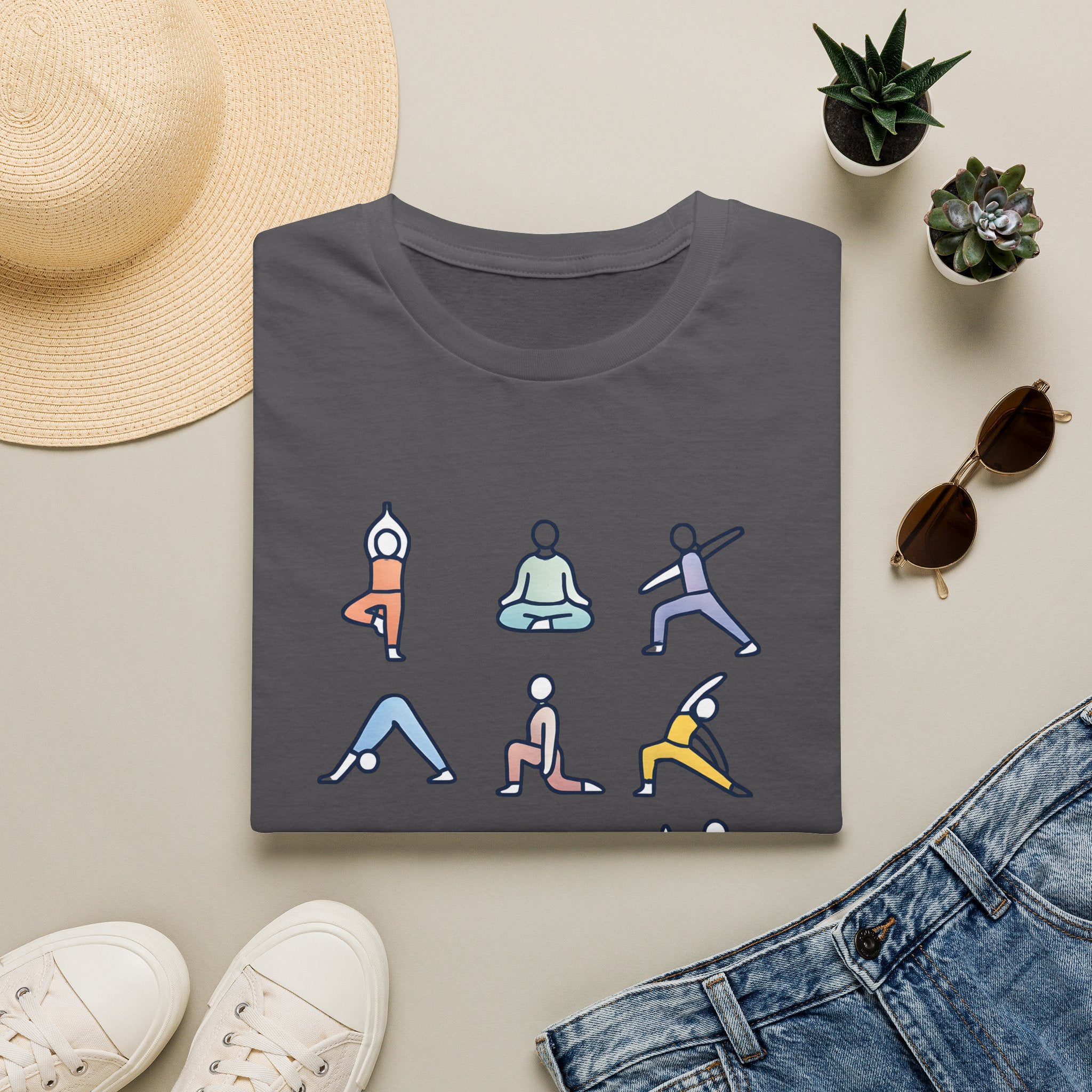 Yoga Pose Illustrations T-Shirt