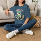 Cycling Cat Illustration T-Shirt