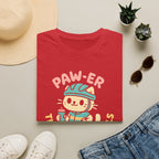Cycling Cat Illustration T-Shirt