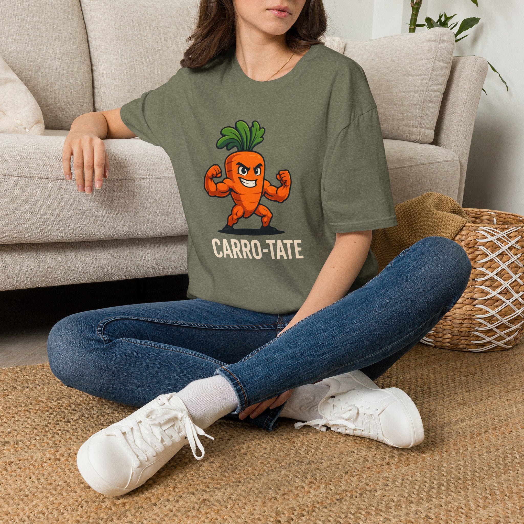 Muscular Carrot Mascot T-Shirt