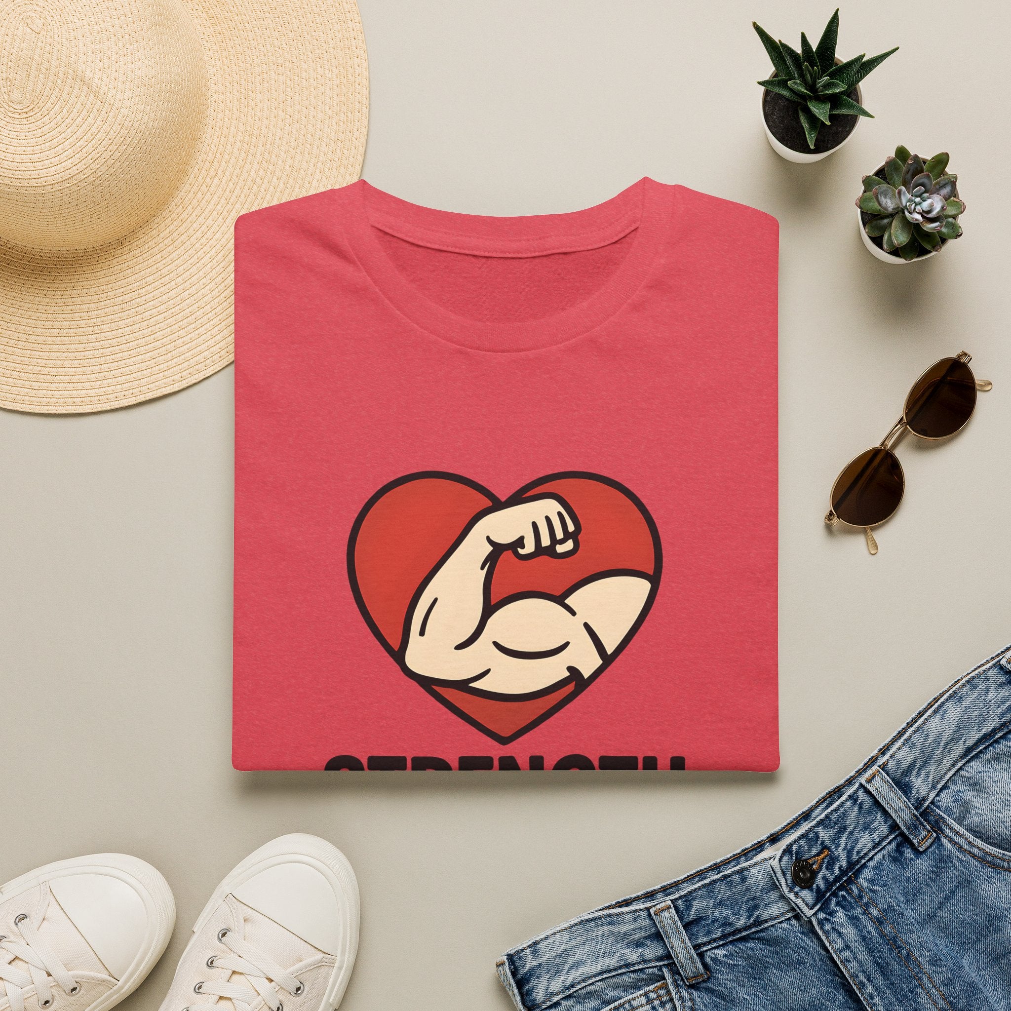 Powerful Heart Emblem T-Shirt