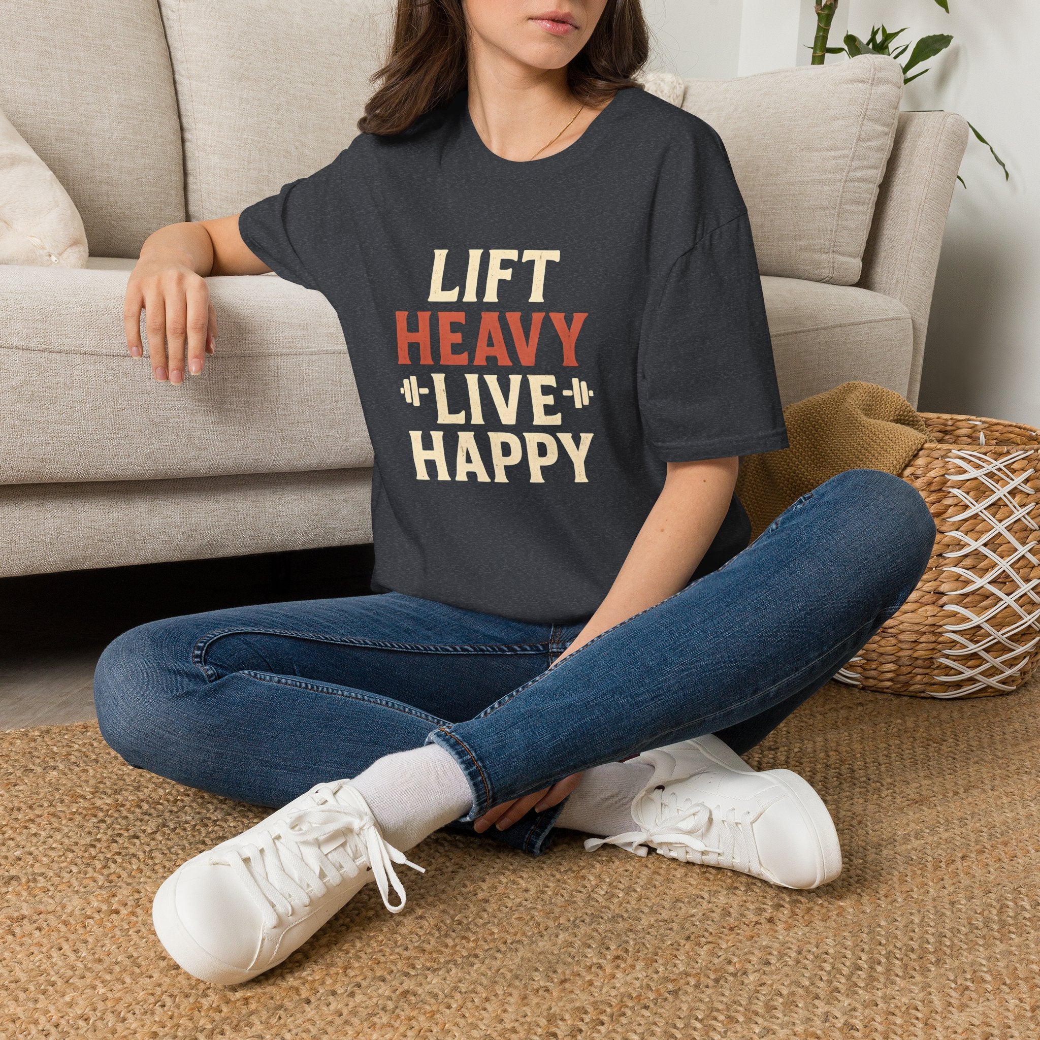 Lift Heavy Live Happy T-Shirt