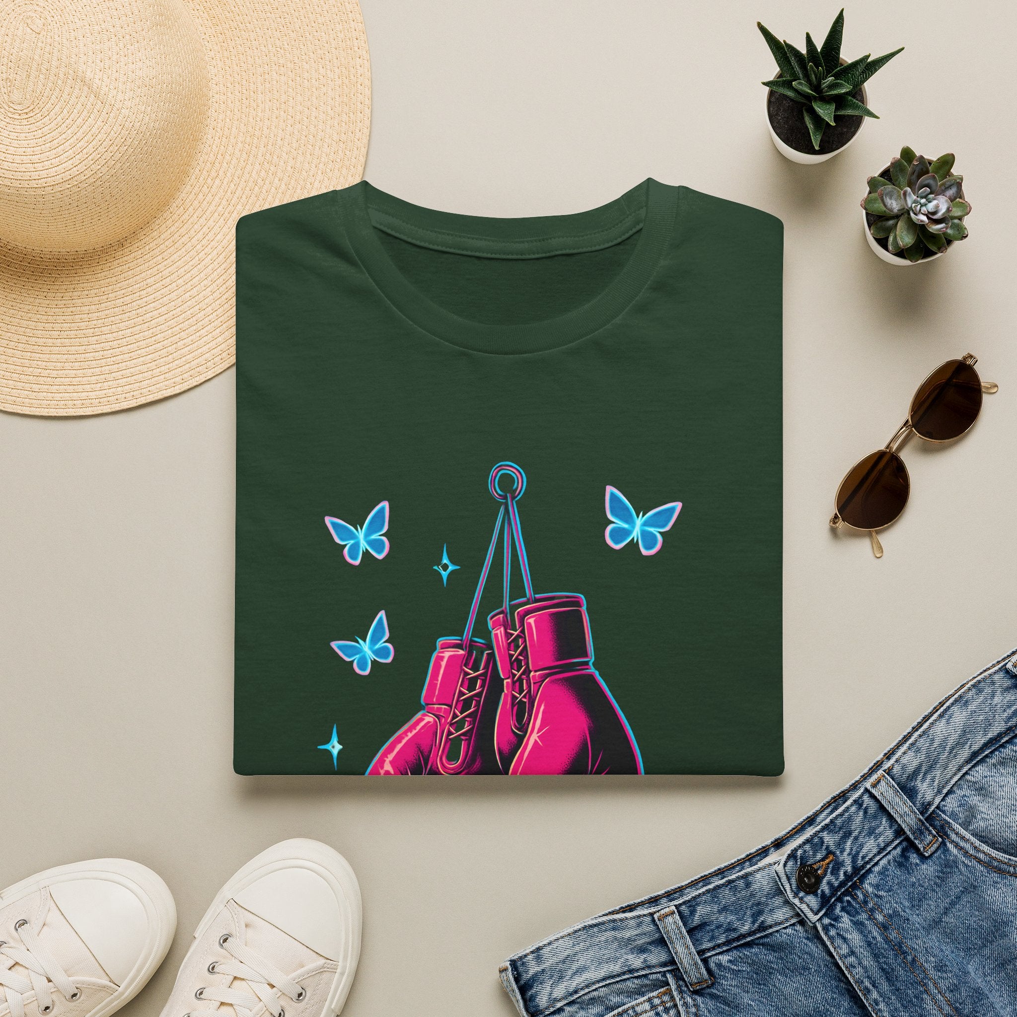 Hanging Neon Boxing Gloves T-Shirt