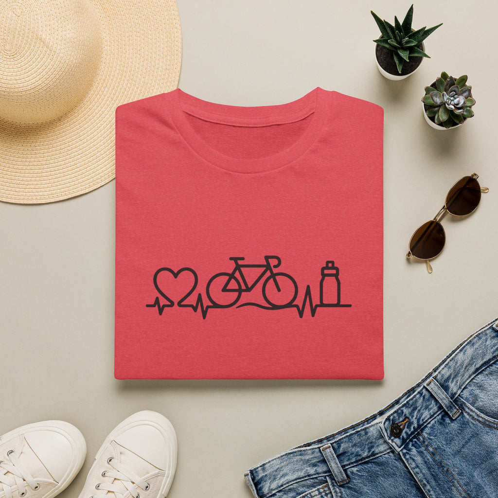 Bicycle on heartbeat line T-Shirt