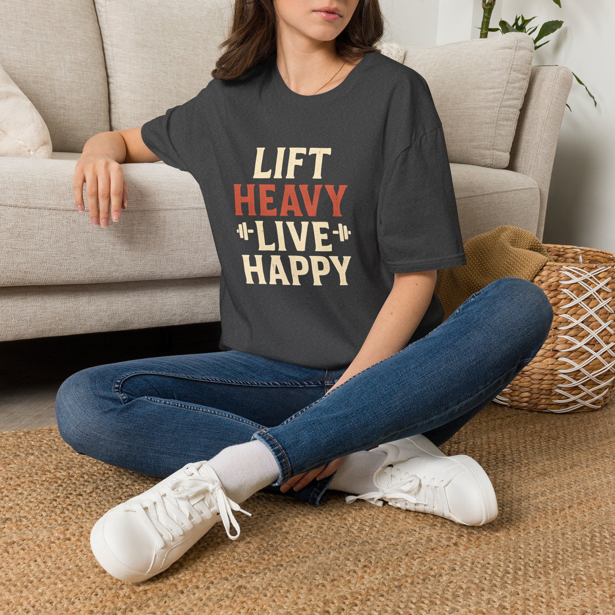 Lift Heavy Live Happy T-Shirt