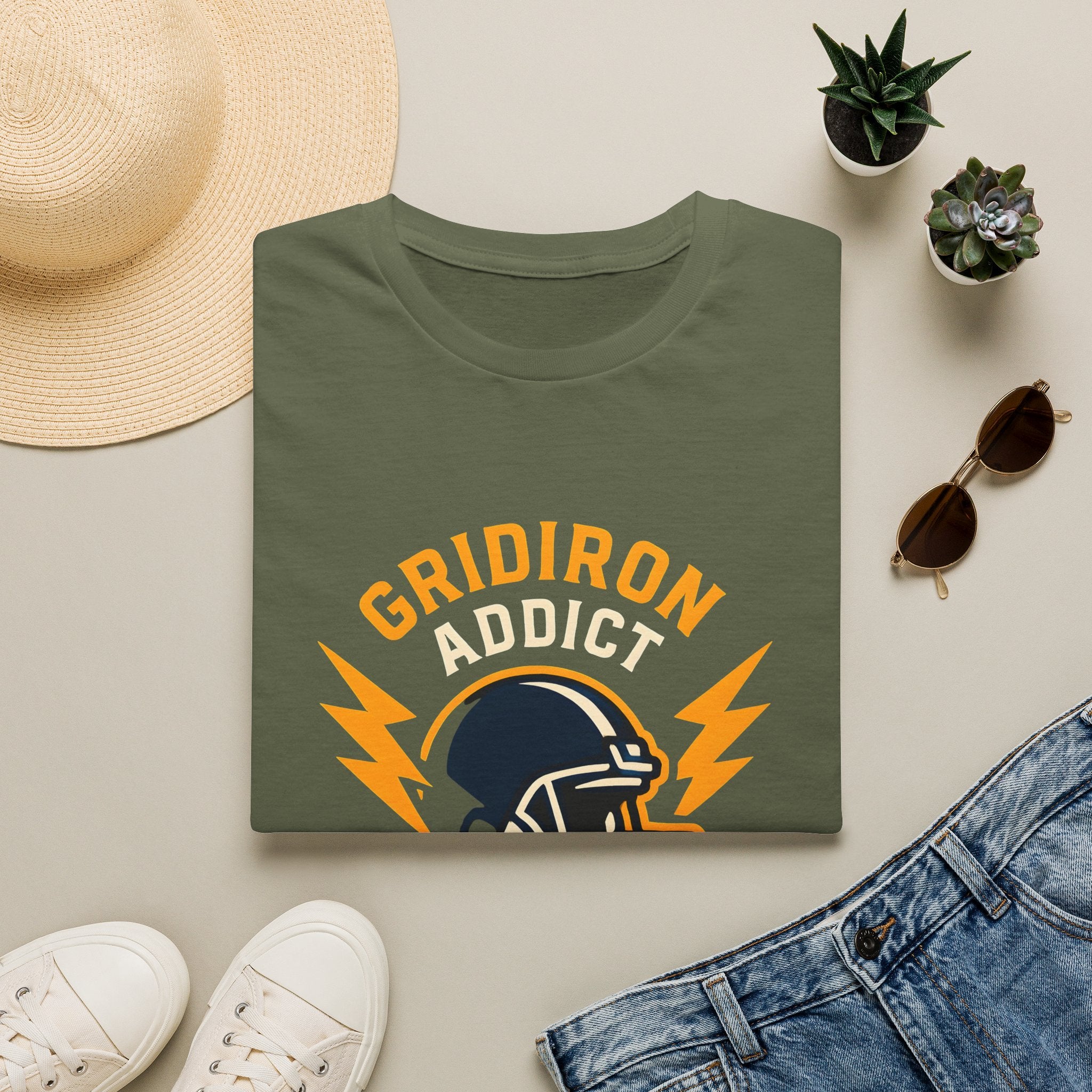 Gridiron Addict Helmet Logo T-Shirt