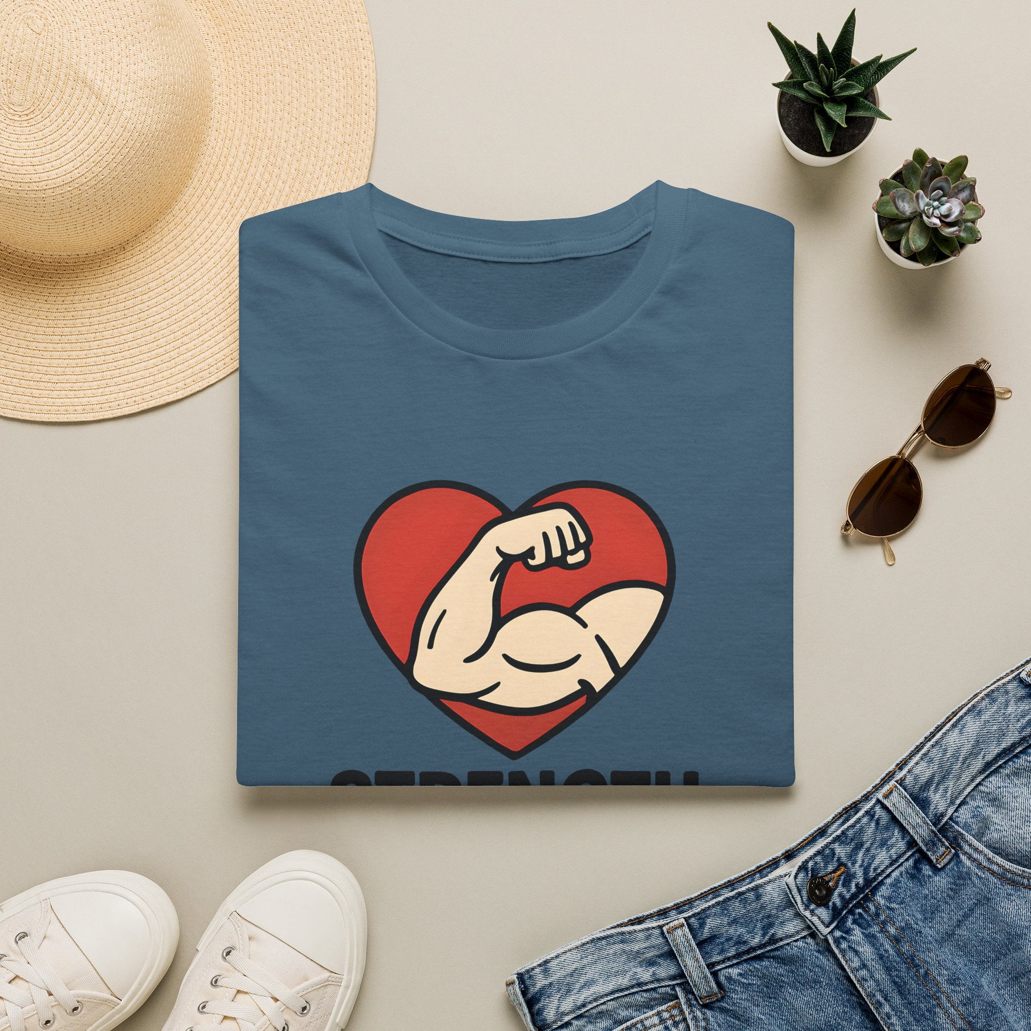 Powerful Heart Emblem T-Shirt