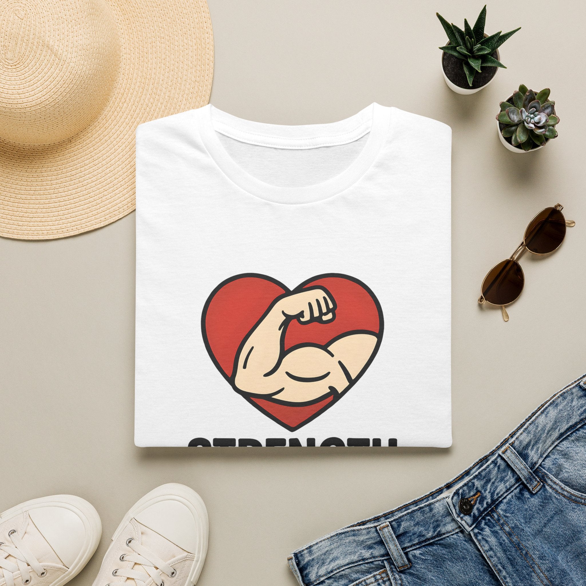 Powerful Heart Emblem T-Shirt