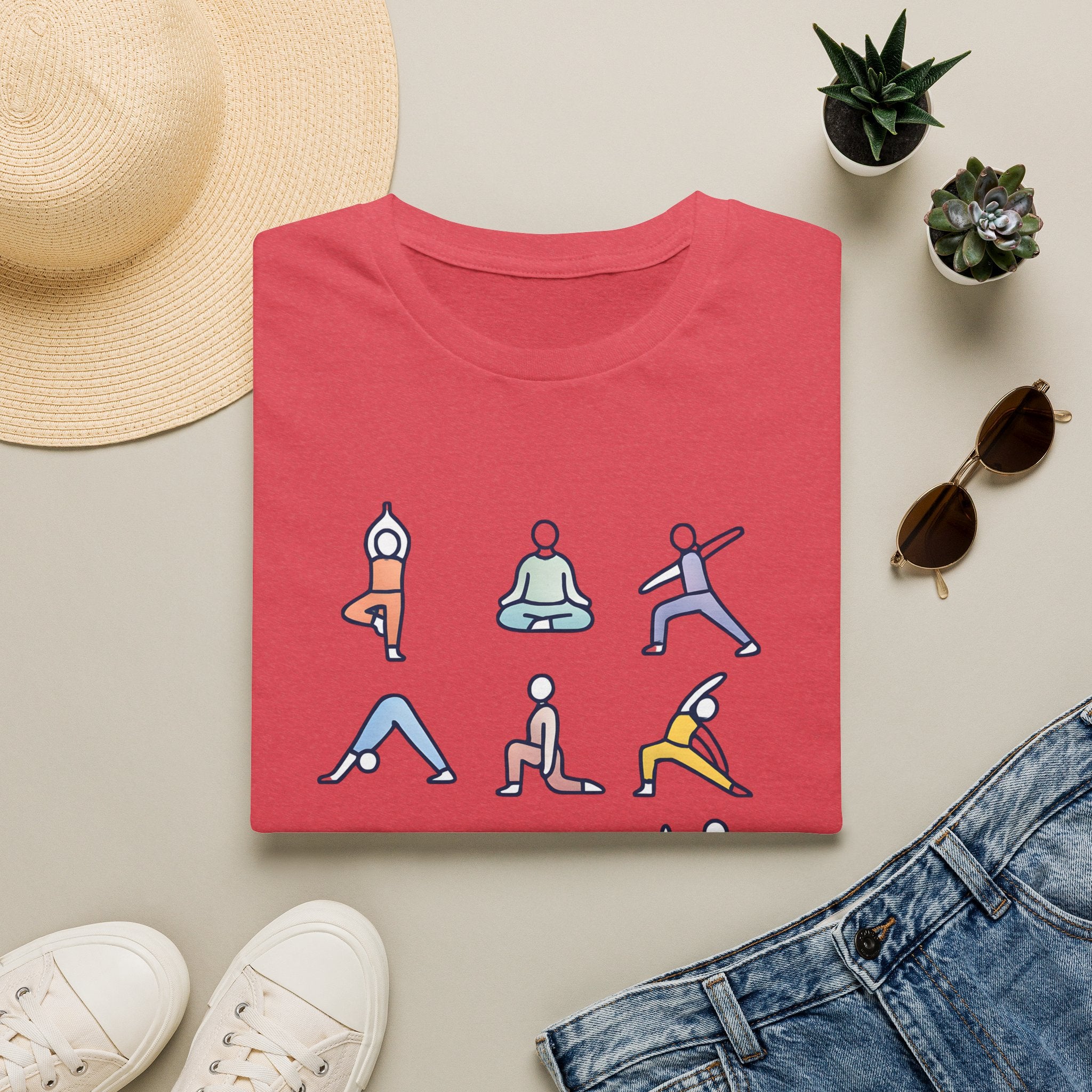 Yoga Pose Illustrations T-Shirt