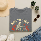 Skeleton Riding Flaming Bicycle T-Shirt