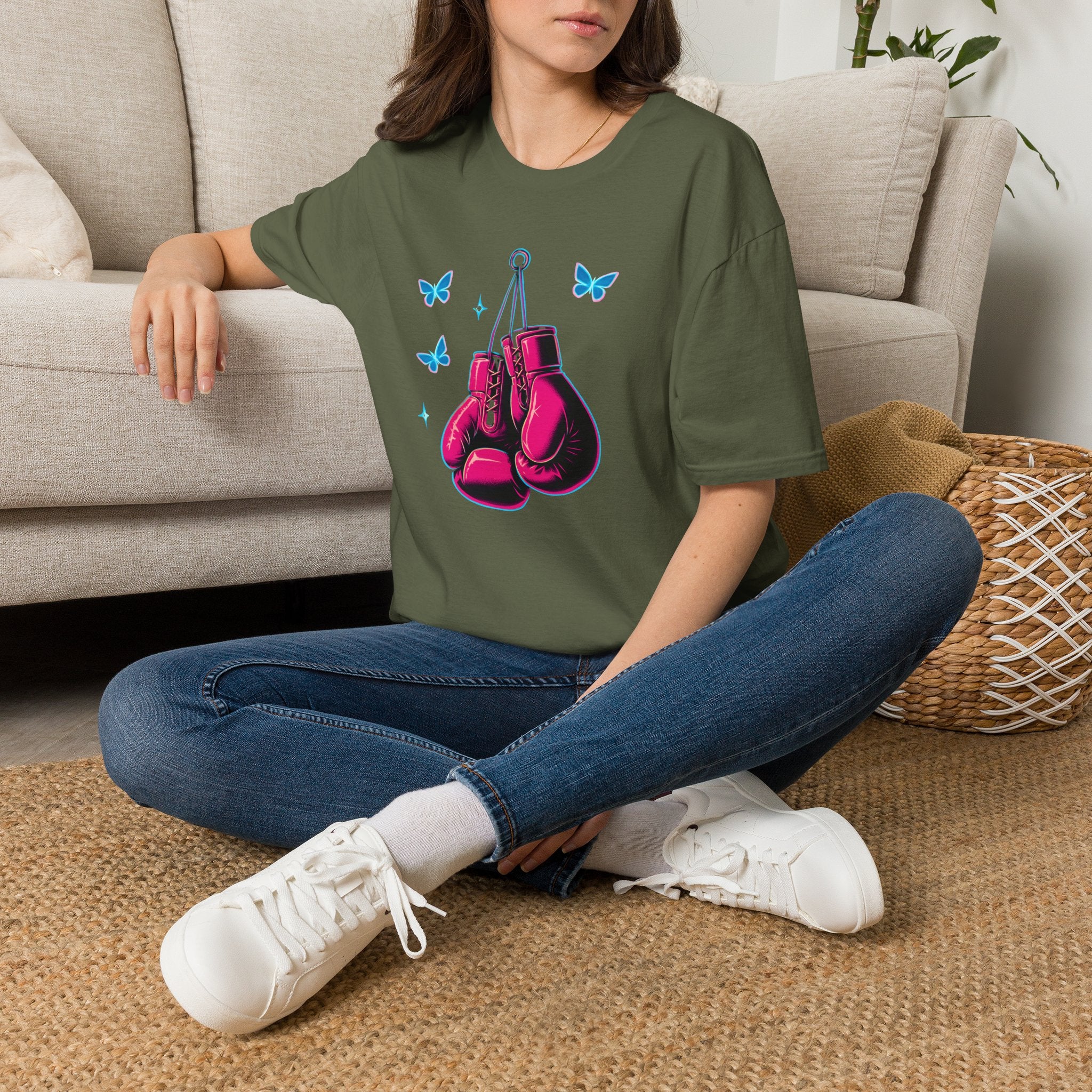 Hanging Neon Boxing Gloves T-Shirt