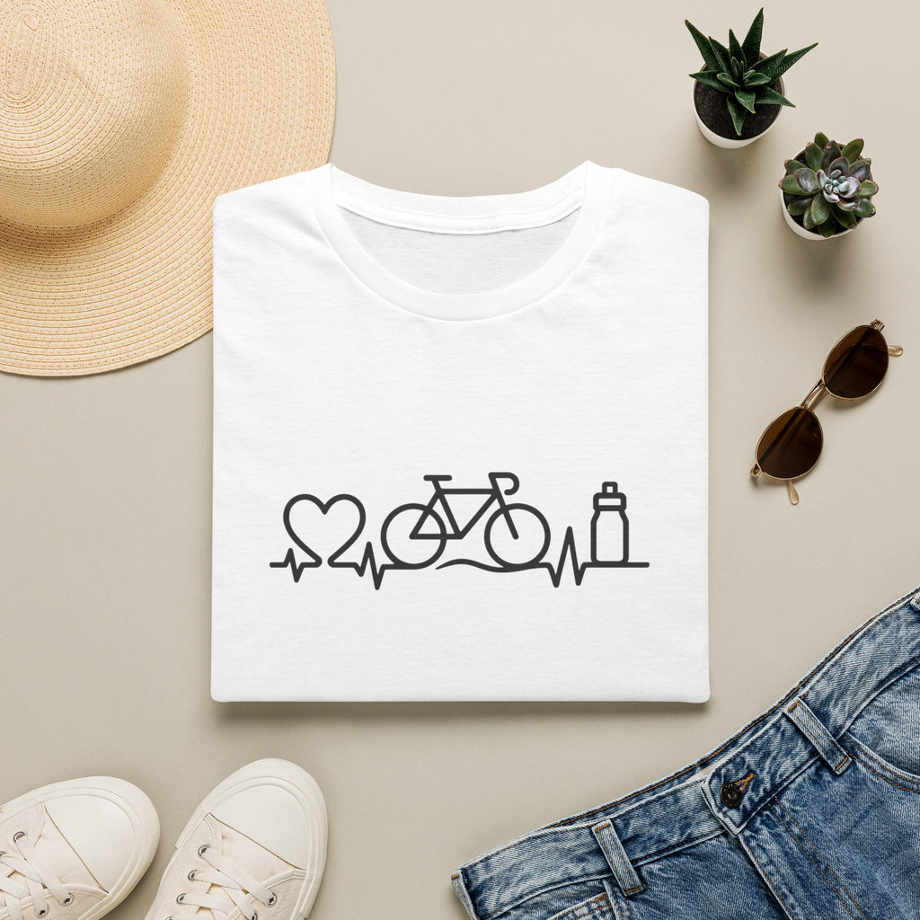 Bicycle on heartbeat line T-Shirt
