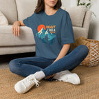 Hiker on Mountain Trail T-Shirt