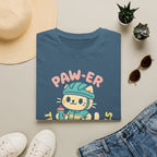 Cycling Cat Illustration T-Shirt