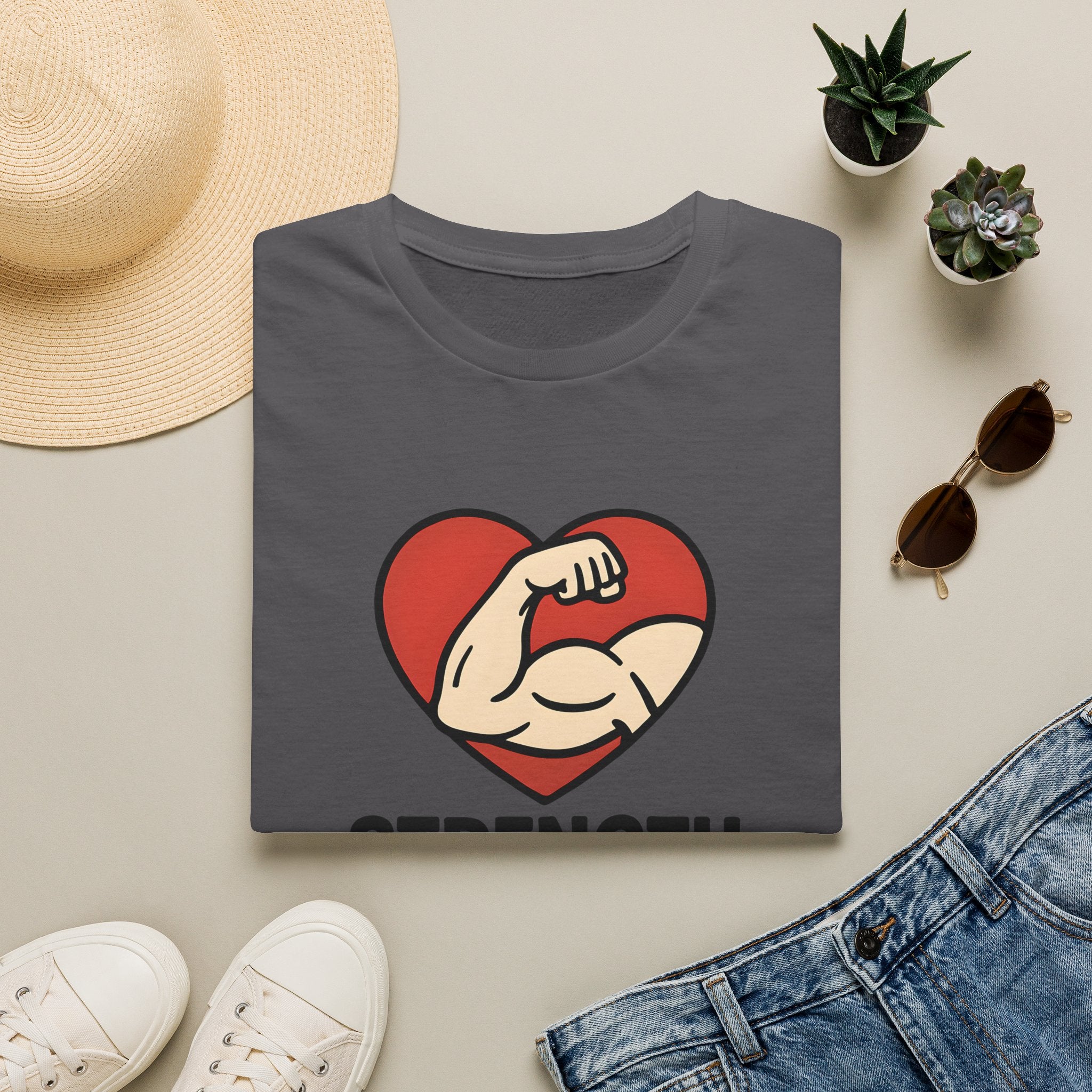 Powerful Heart Emblem T-Shirt