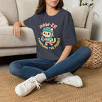 Cycling Cat Illustration T-Shirt