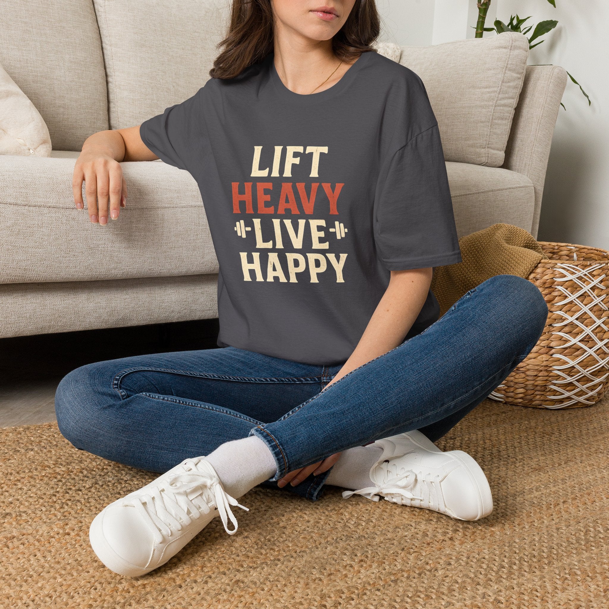 Lift Heavy Live Happy T-Shirt