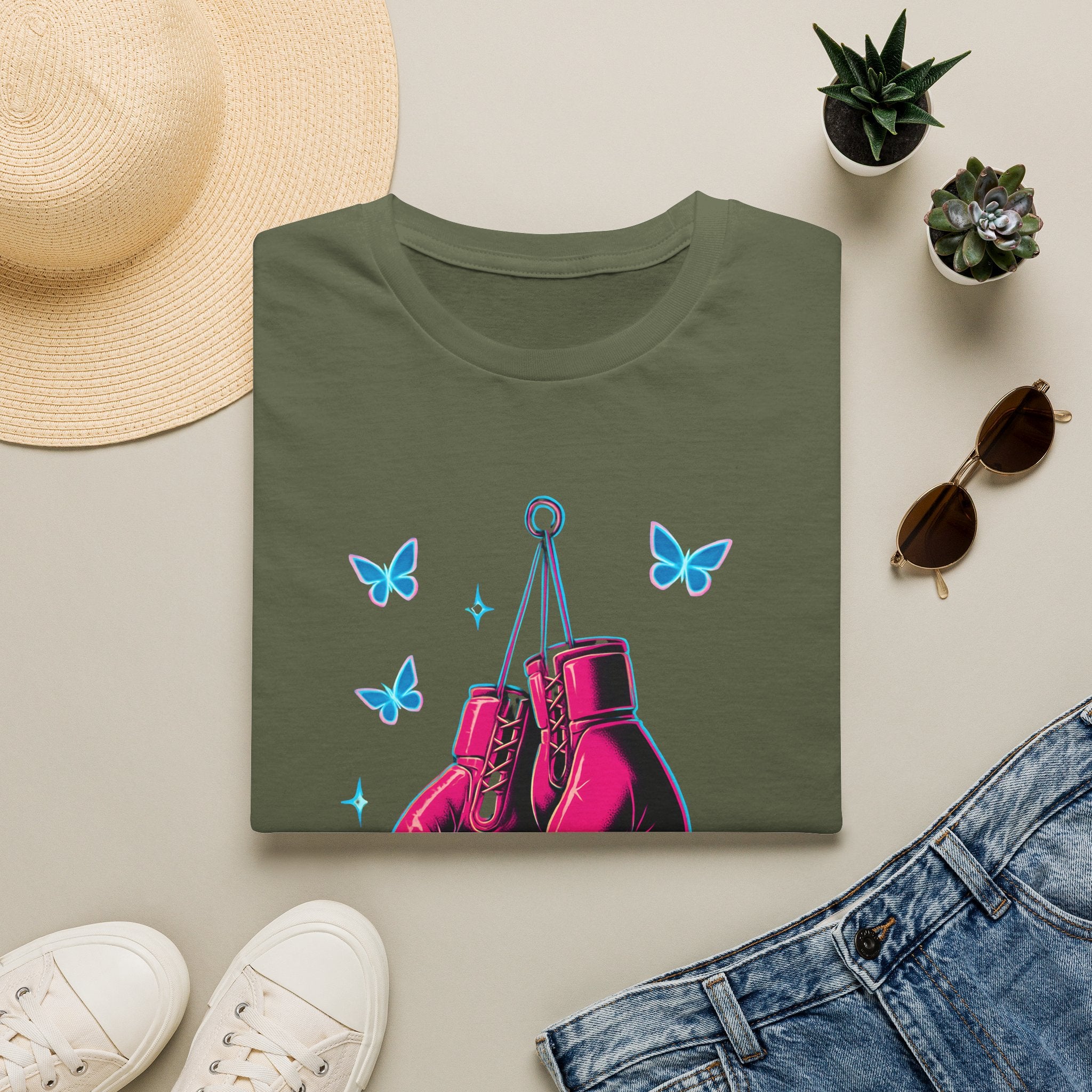 Hanging Neon Boxing Gloves T-Shirt