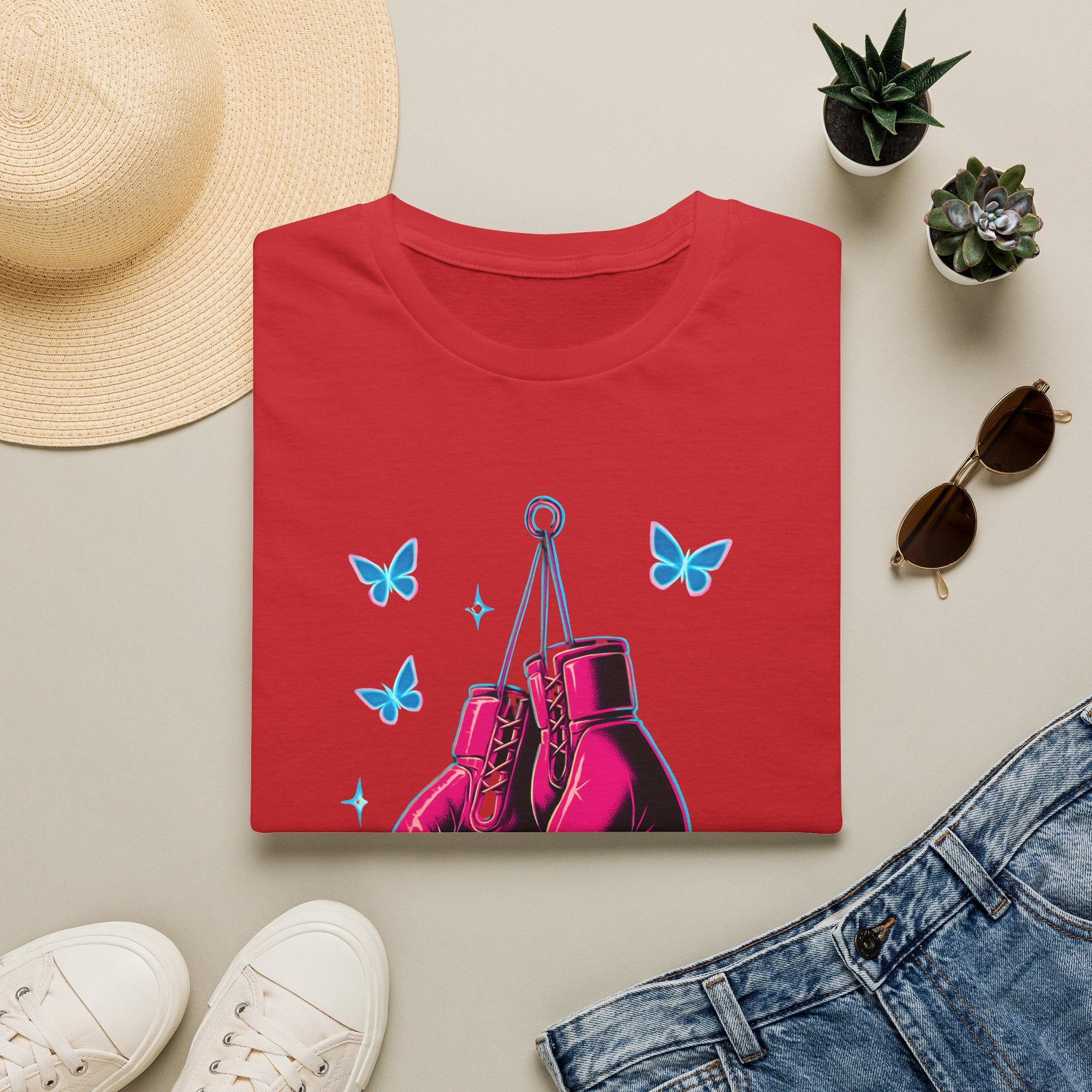 Hanging Neon Boxing Gloves T-Shirt