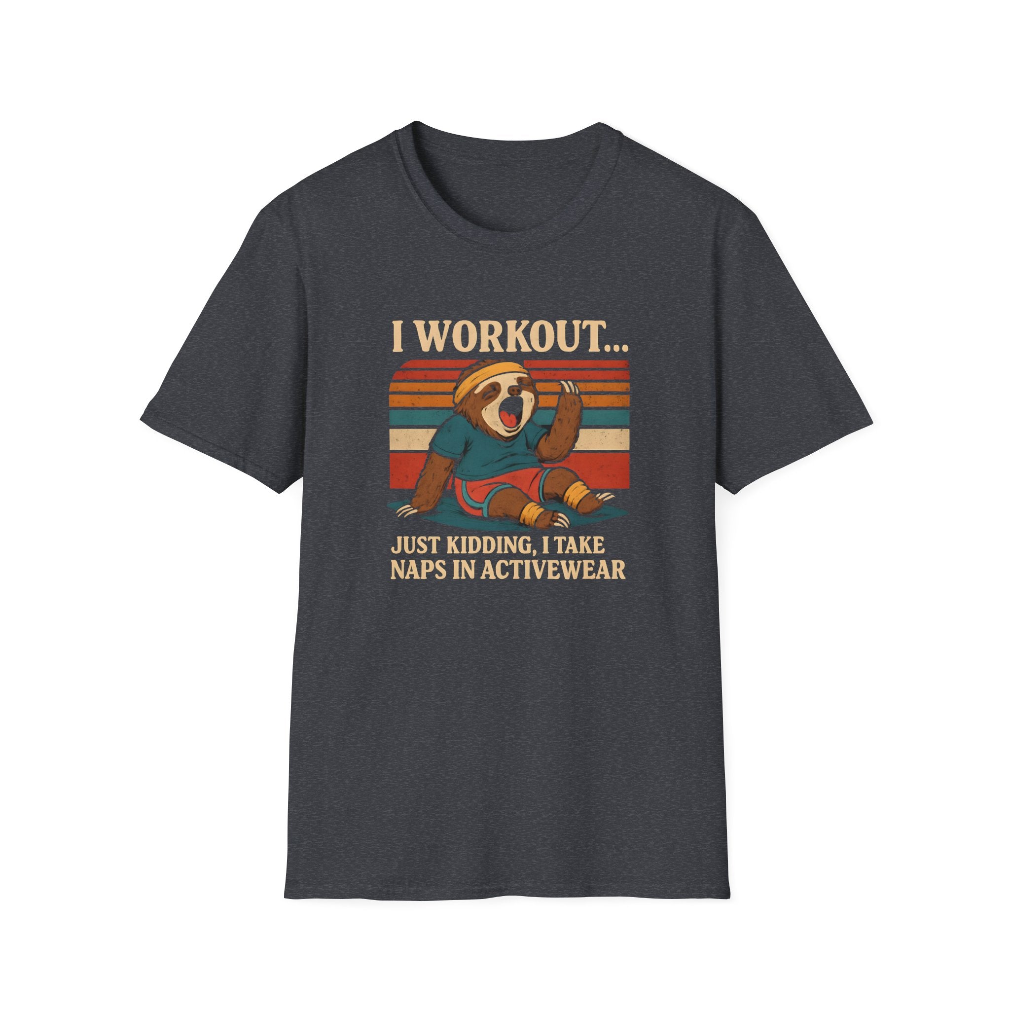 Napping Bear in Activewear T-Shirt