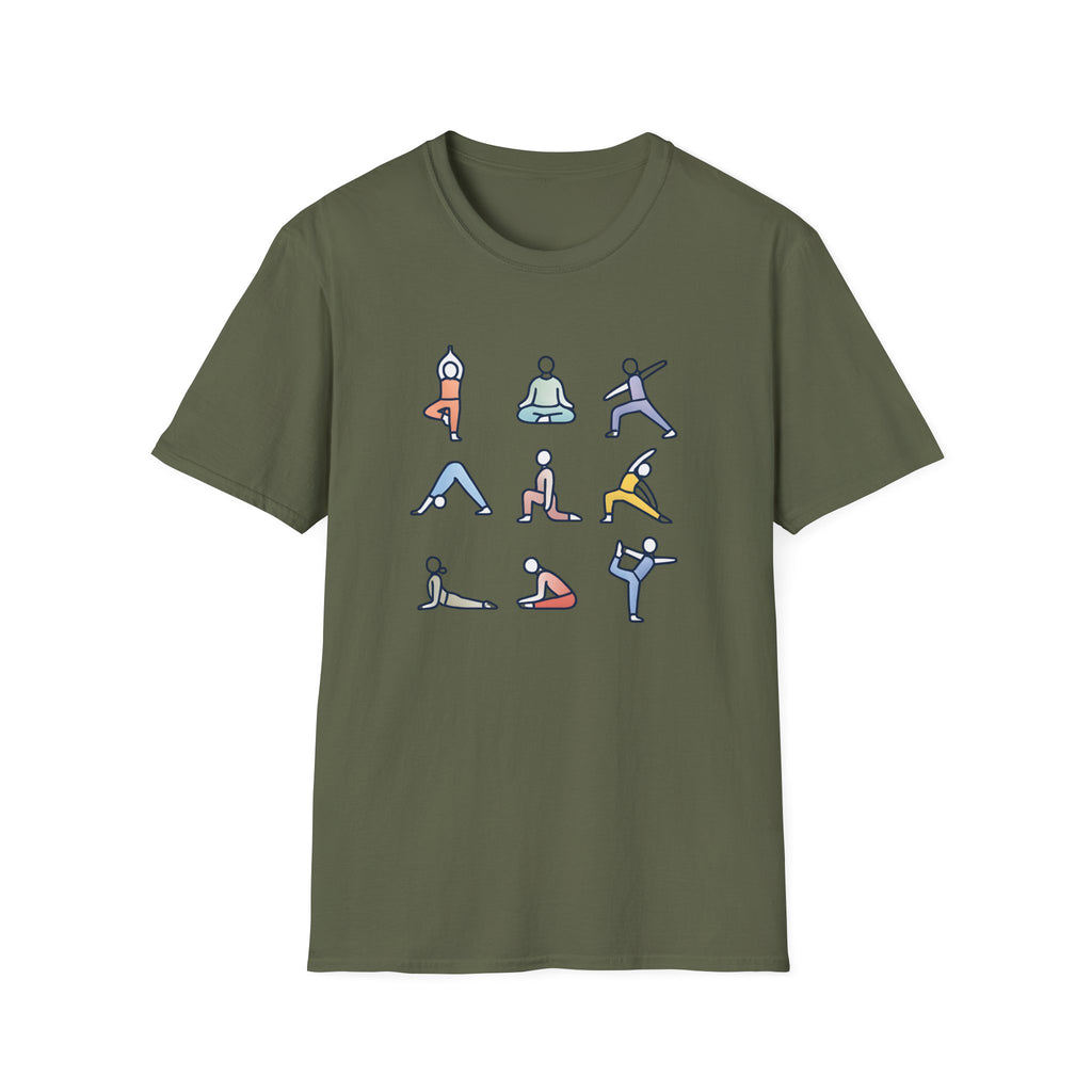 Yoga Pose Illustrations T-Shirt