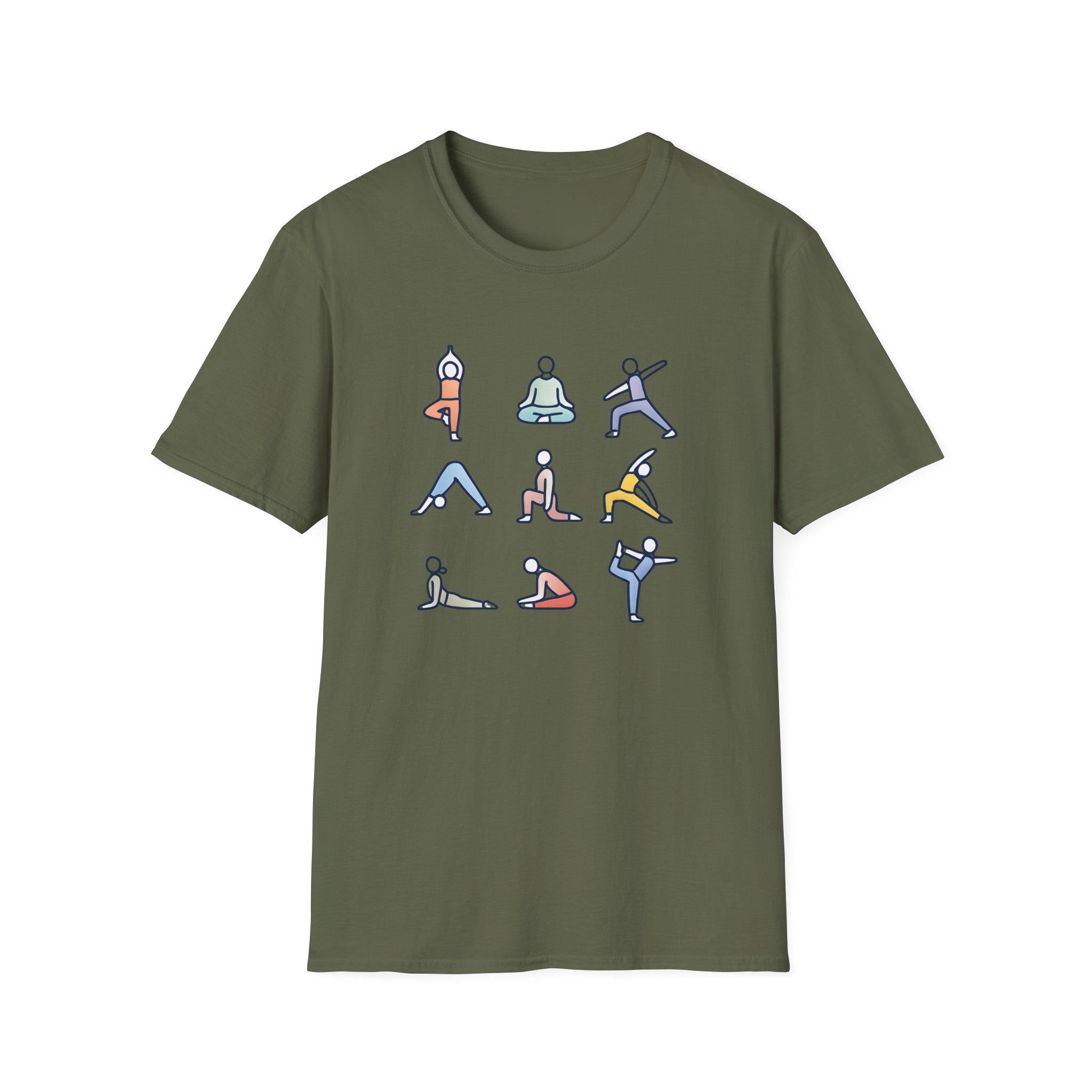 Yoga Pose Illustrations T-Shirt