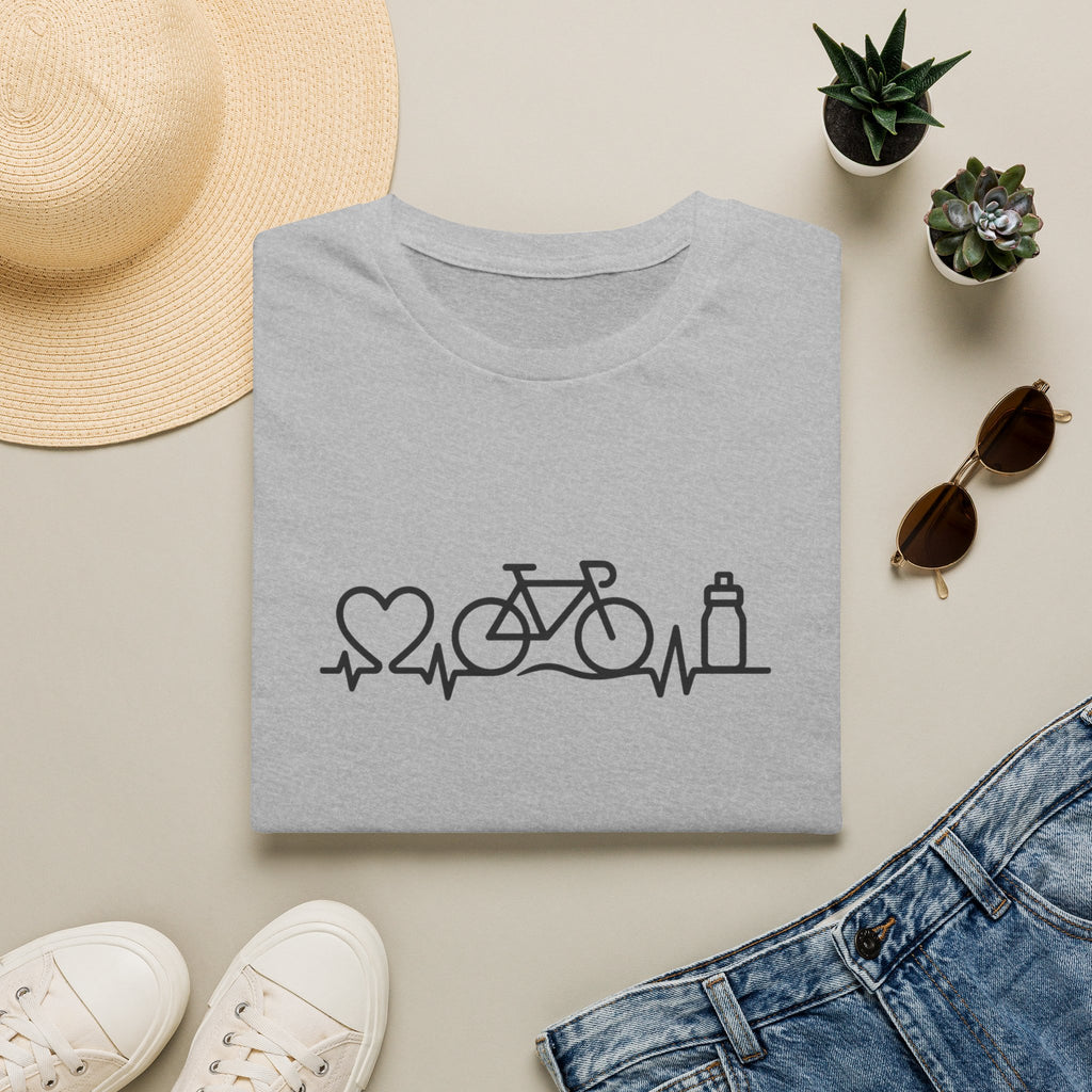 Bicycle on heartbeat line T-Shirt