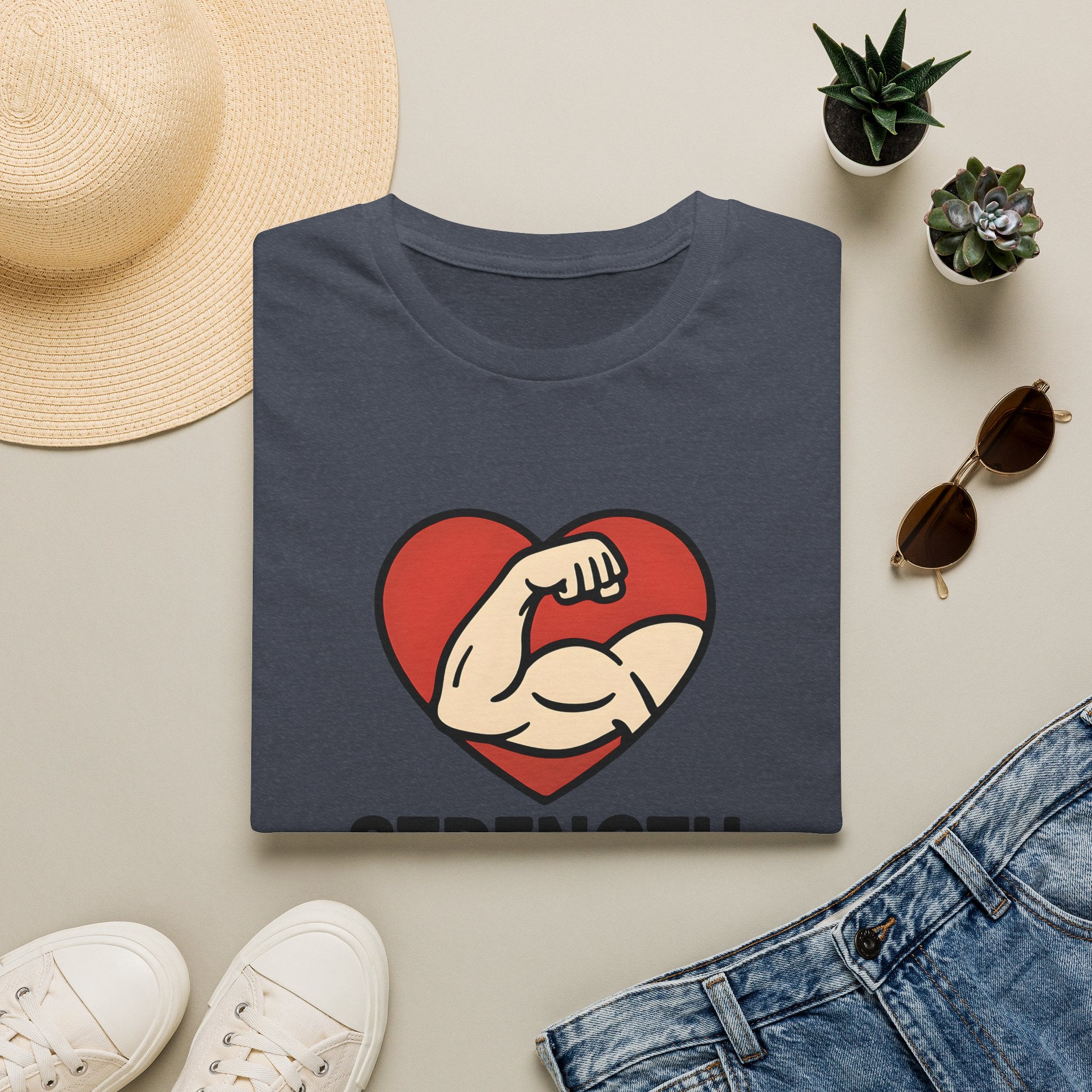 Powerful Heart Emblem T-Shirt